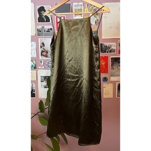 Mango Olive Cocktail Dress